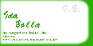 ida bolla business card